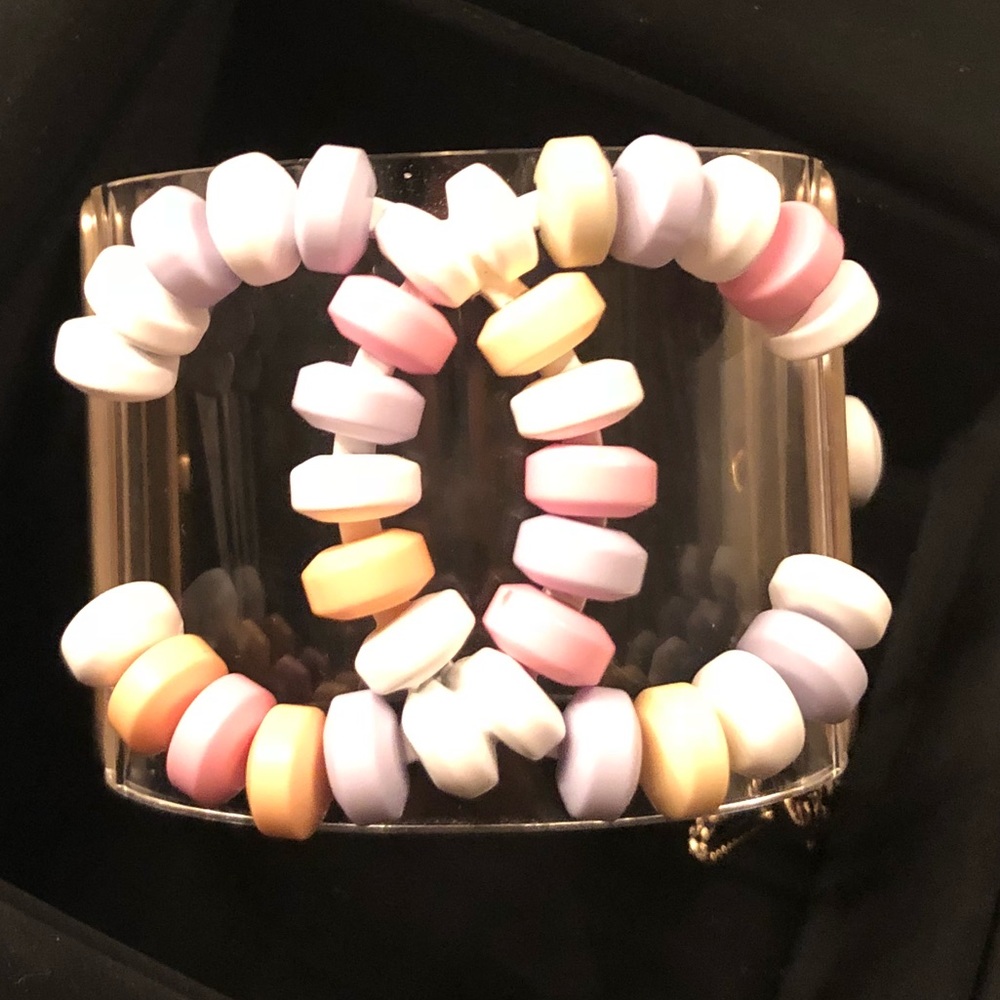 Authentic Sweet Candy Signature Chanel Lucite Cuff